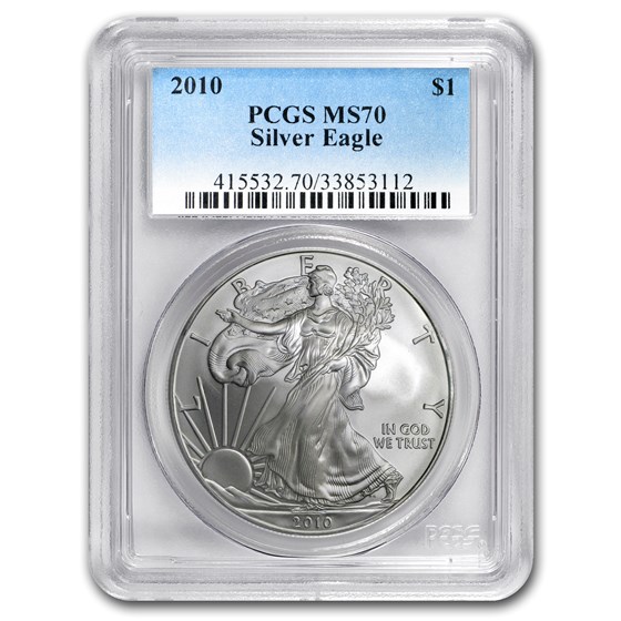 2010 Silver American Eagle MS-70 PCGS 2010 Silver American Eagle MS-70 PCGS